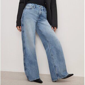 Good American Good Skate Wide Leg Jeans